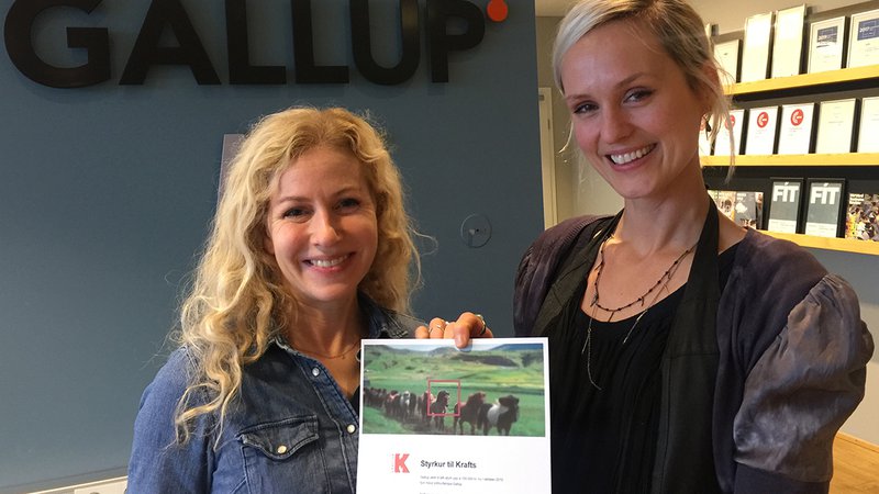 Sóley Valdimarsdóttir frá Gallup og Sóley Kristjánsdóttir frá Krafti